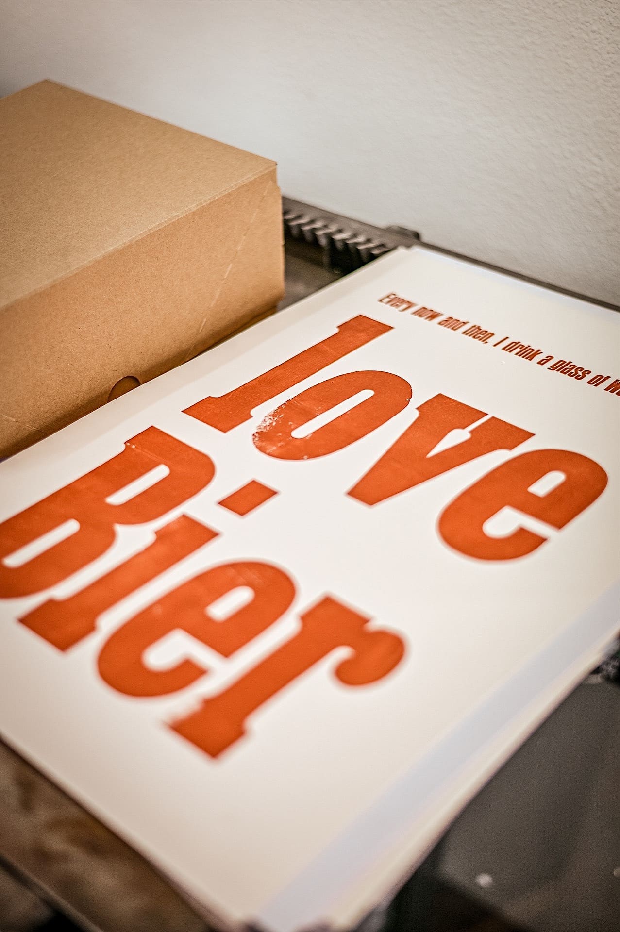 Letterpress-Plakate im Hochdruck, von Hand gedruckt